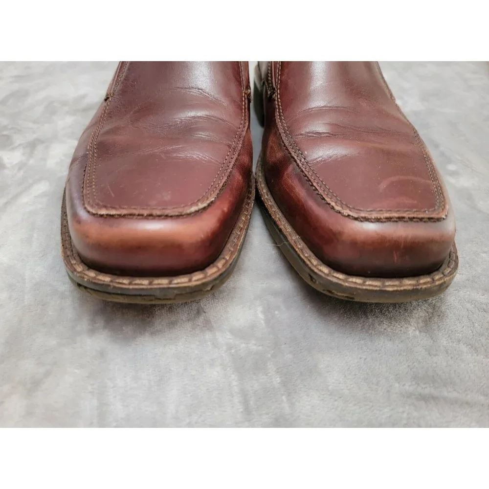 Ecco‎ Holton Loafer Men's Sz 10 Business Casual Shoe Comfy Brown Leather Slip On